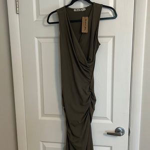 New Michael Stars ruched, midi dress
